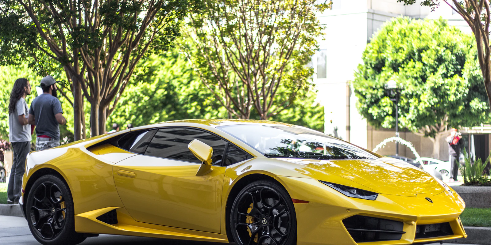 Yellow Lamborghini Huracán