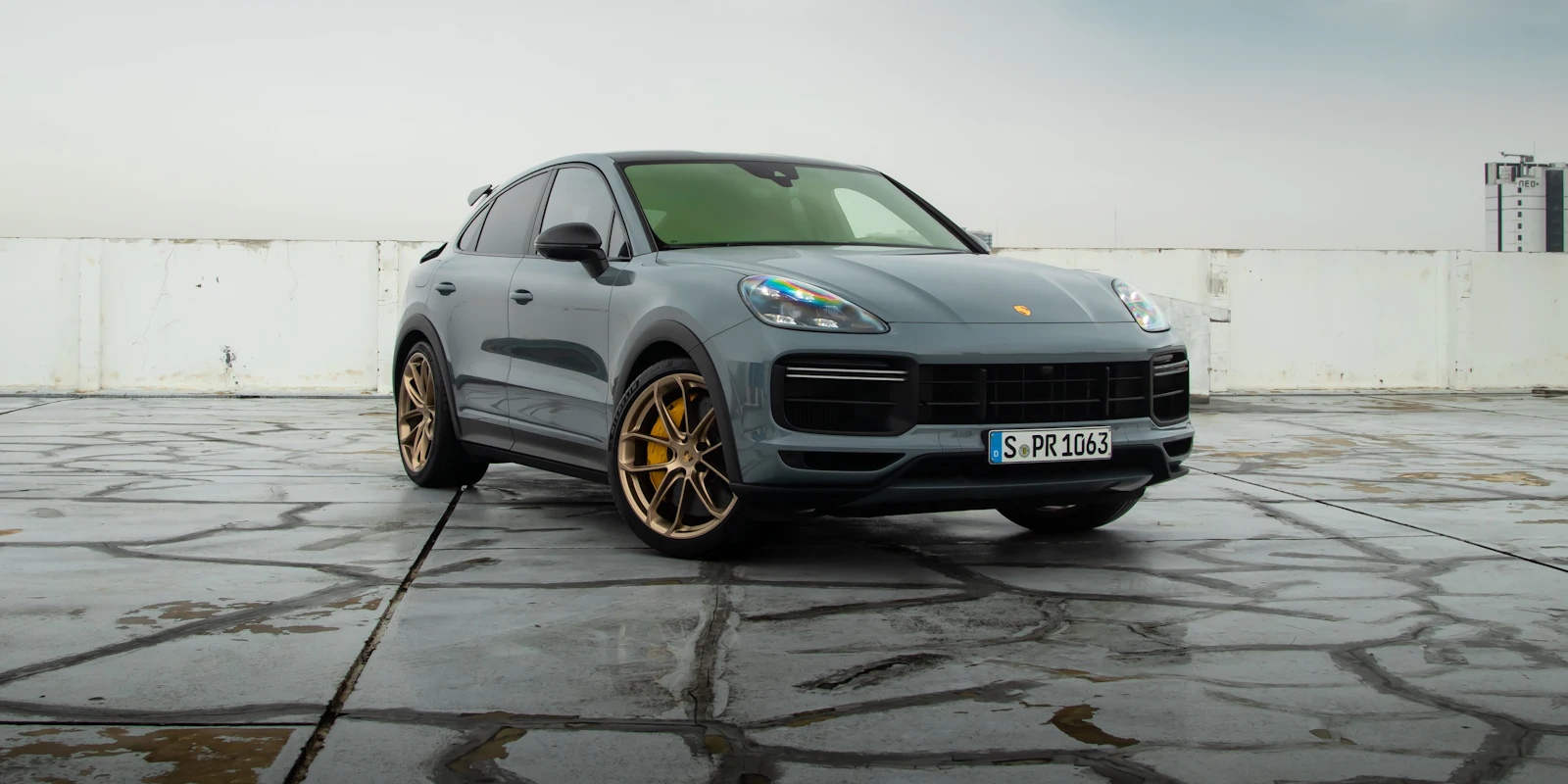 Grey Porsche Cayenne